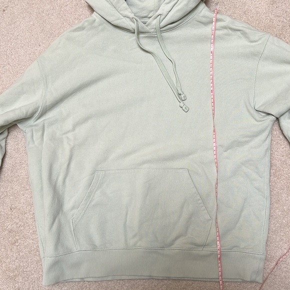 Uniqlo hoodie | Light green oversized hoodie - Picture 5 of 6